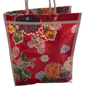 BORSA FLOREALE ROSSA